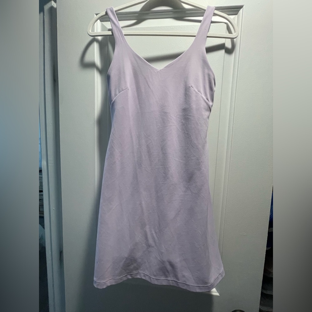 Purple Lululemon Athlesiure Mini Dress with built in shorts